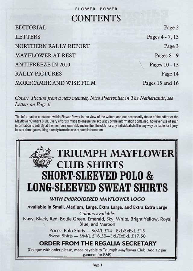 Issue 134 Contents Page