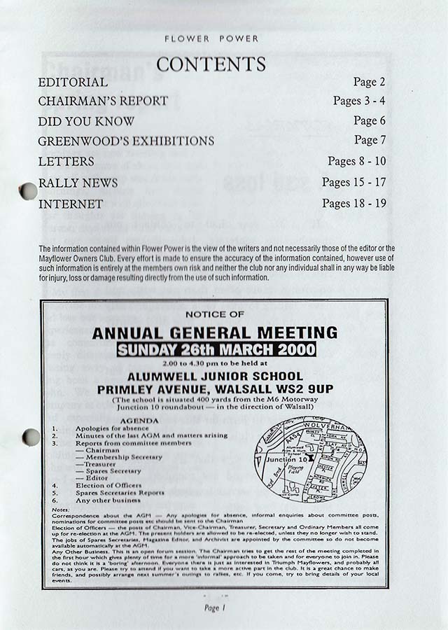 Issue 95 Contents Page