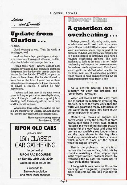 A Question (and Answer) on Overheating…